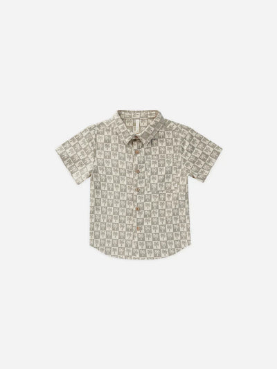 Palm Check Collard Shirt