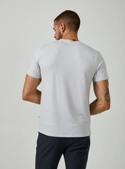 Core Textured Tee in Off White