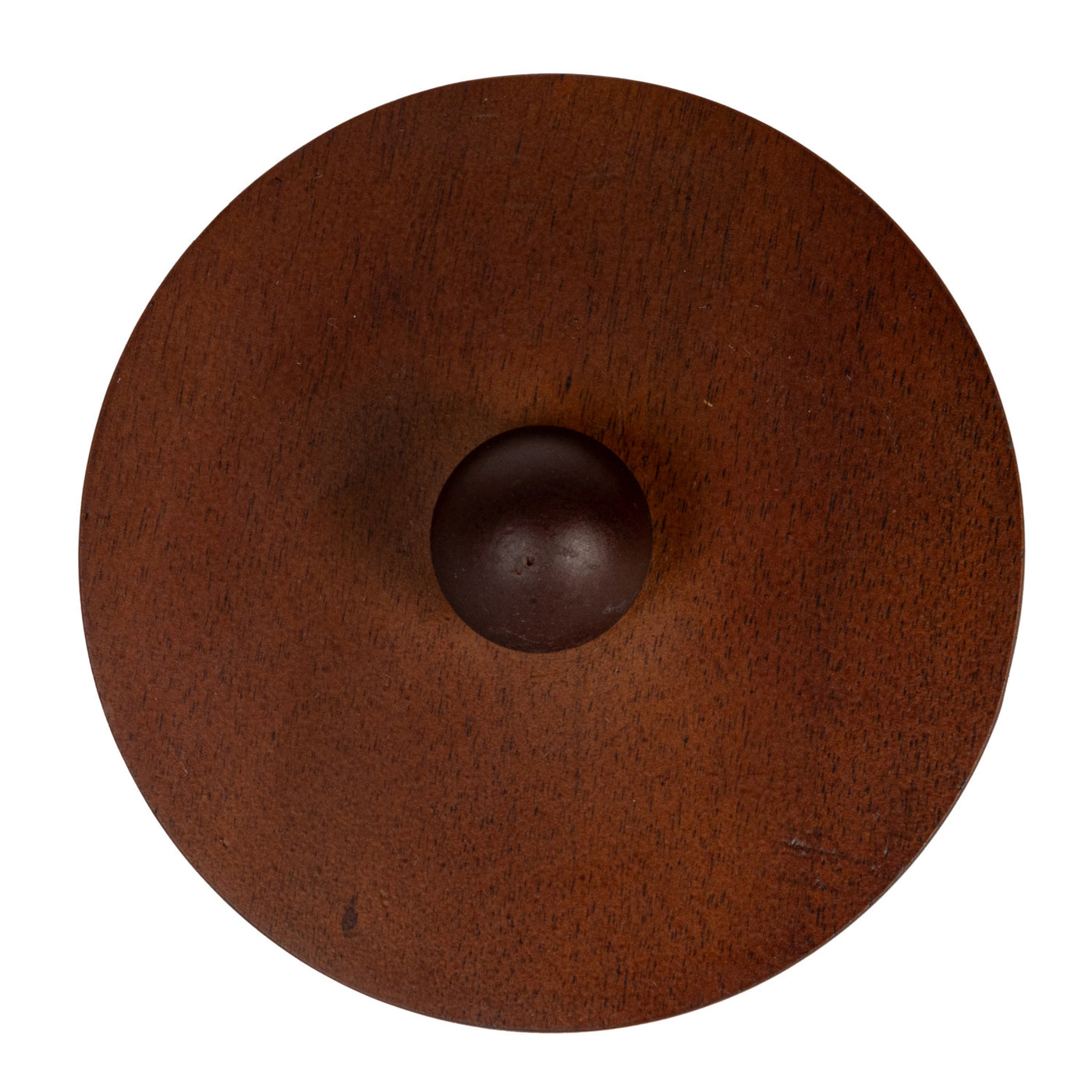 5-3/4" Round x 8-1/4"H Stoneware Canister w/ Raised Dots & Acacia Wood Lid, White & Natural