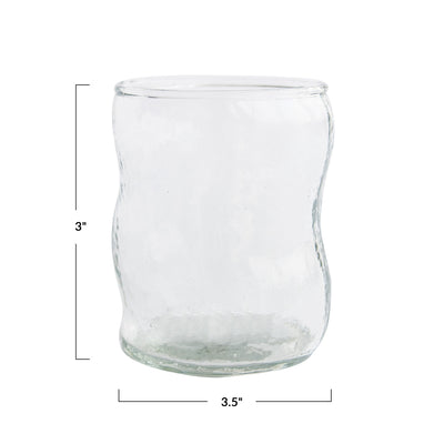 Recycled Organic Shaped Drinking Glass