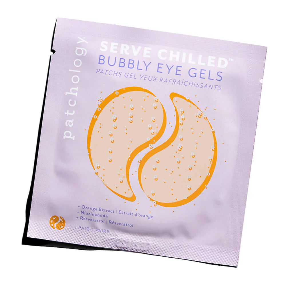 Served Chilled Bubbly Under Eye Patches