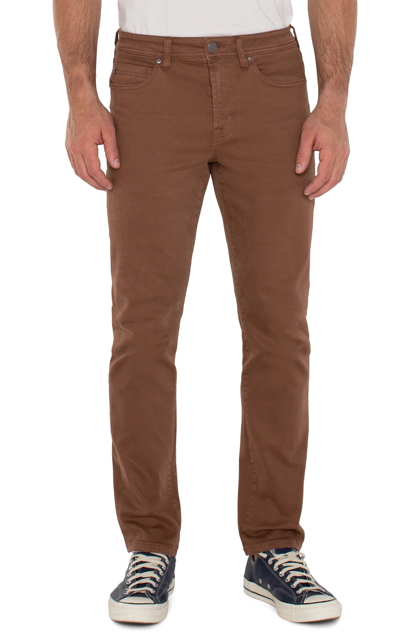 Kingston Modern Straight Jeans in Nutmeg
