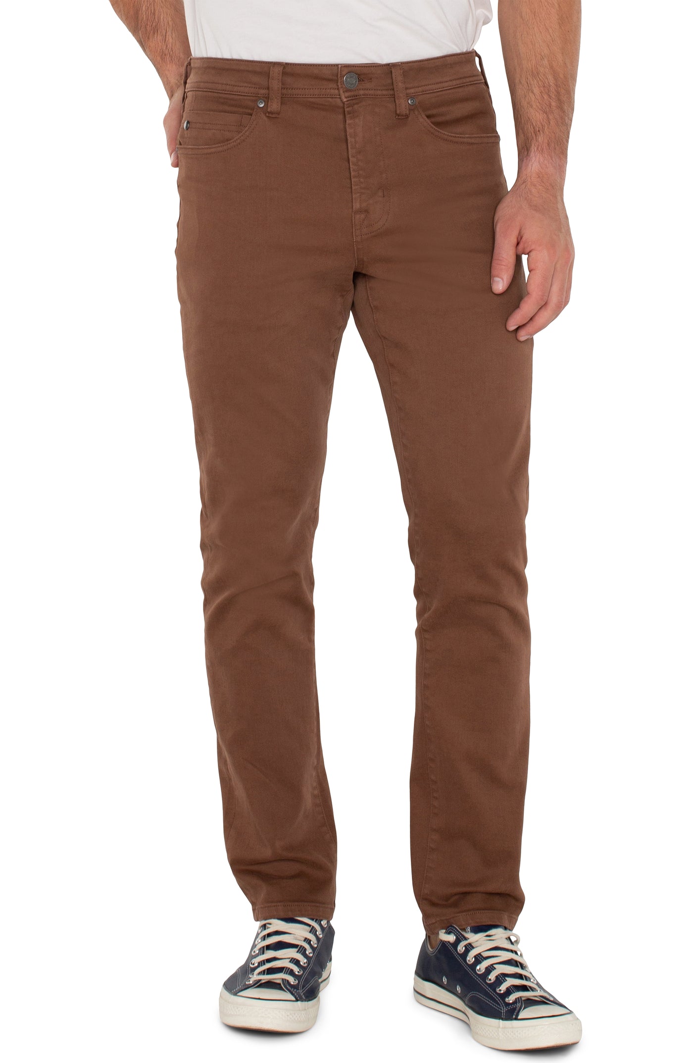 Kingston Modern Straight Jeans in Nutmeg
