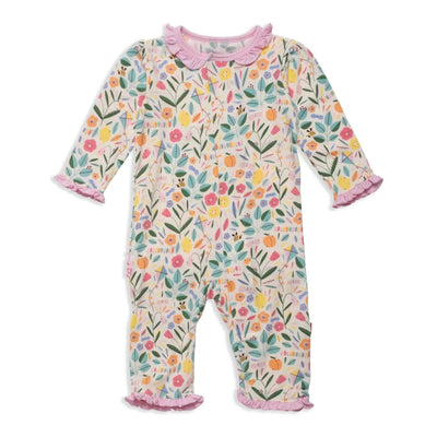 Life's Peachy Ruffled Coveralls