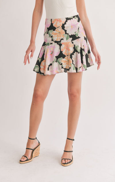 Meadows Flare Mini Skirt