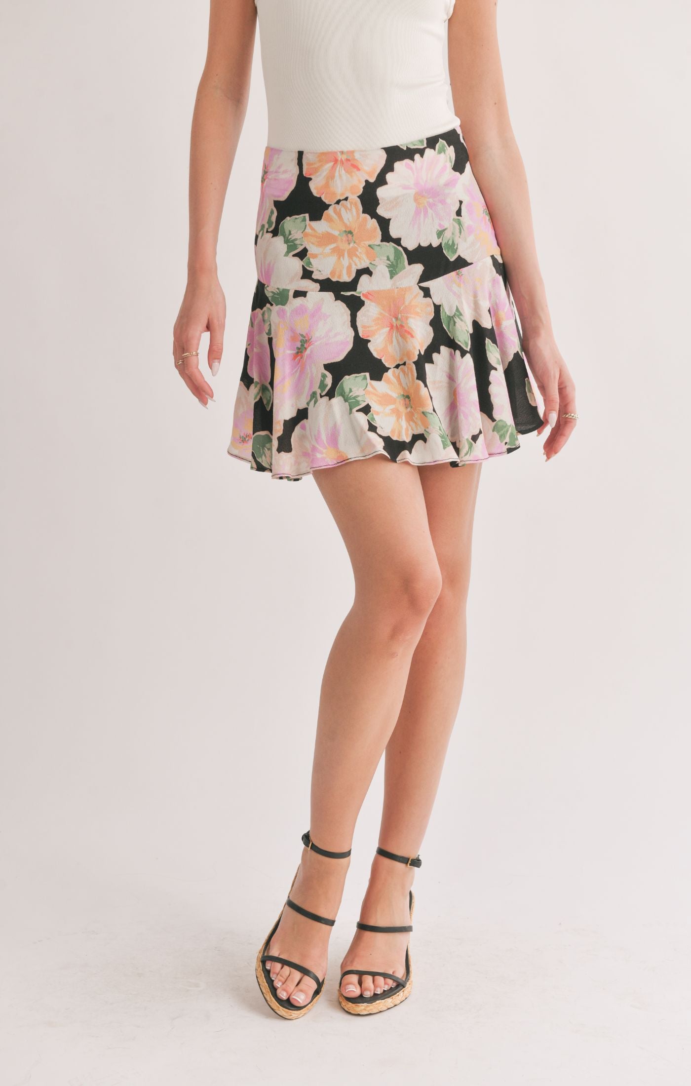 Meadows Flare Mini Skirt