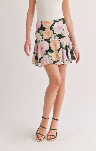 Meadows Flare Mini Skirt