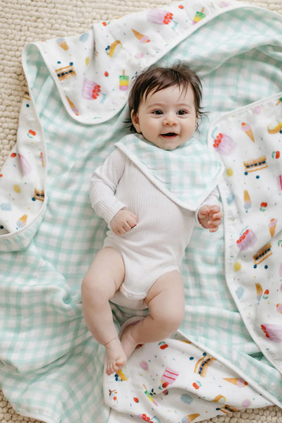 Sweet Treats Muslin Quilt Blanket