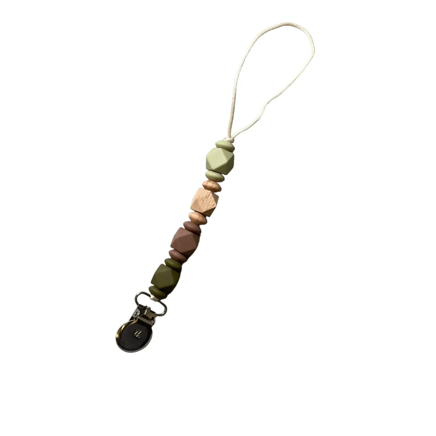 Pacifier / Toy Clip - Jewel in Olive Martini