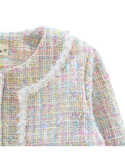 Pearl Trim Tweed Jacket
