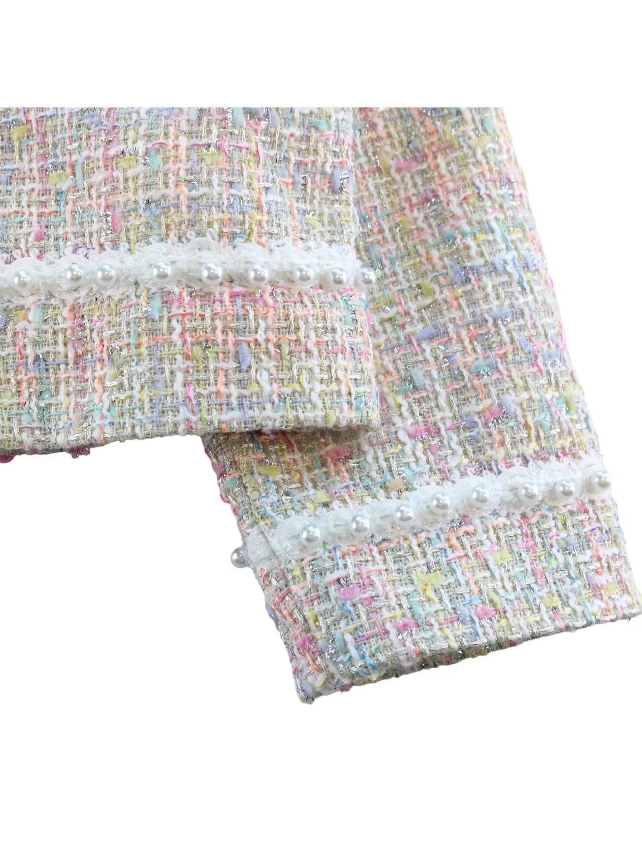 Pearl Trim Tweed Jacket