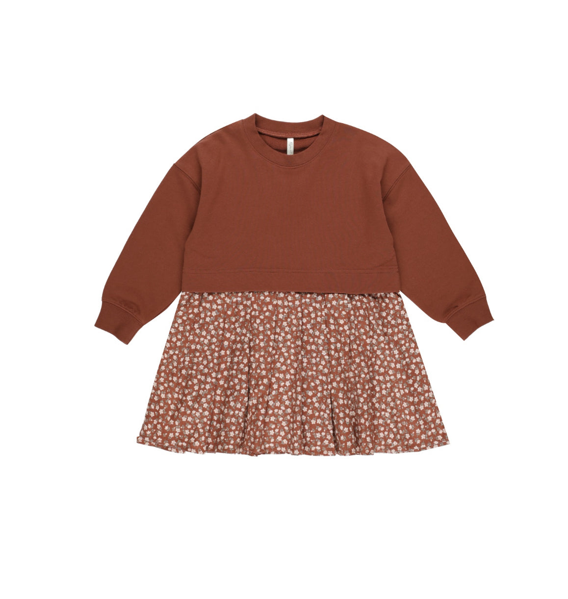 Rosette Sweatshirt Dress