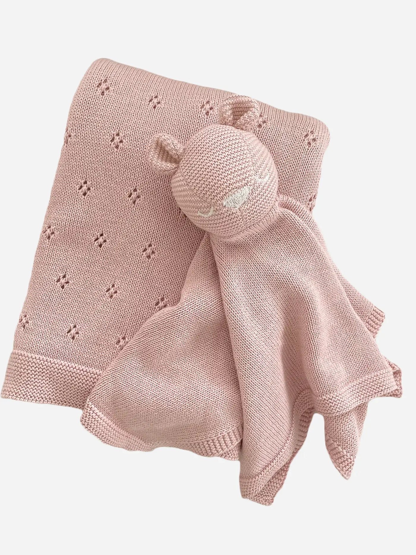 Pique Blanket & Bear Lovey