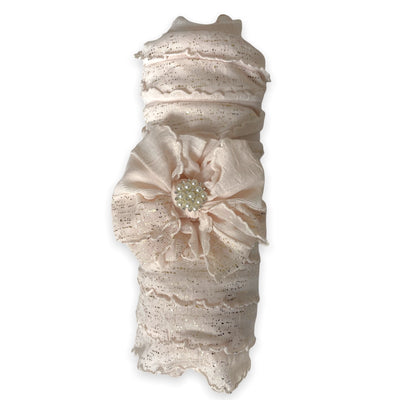 Ruffled Swaddle and Headband Set
