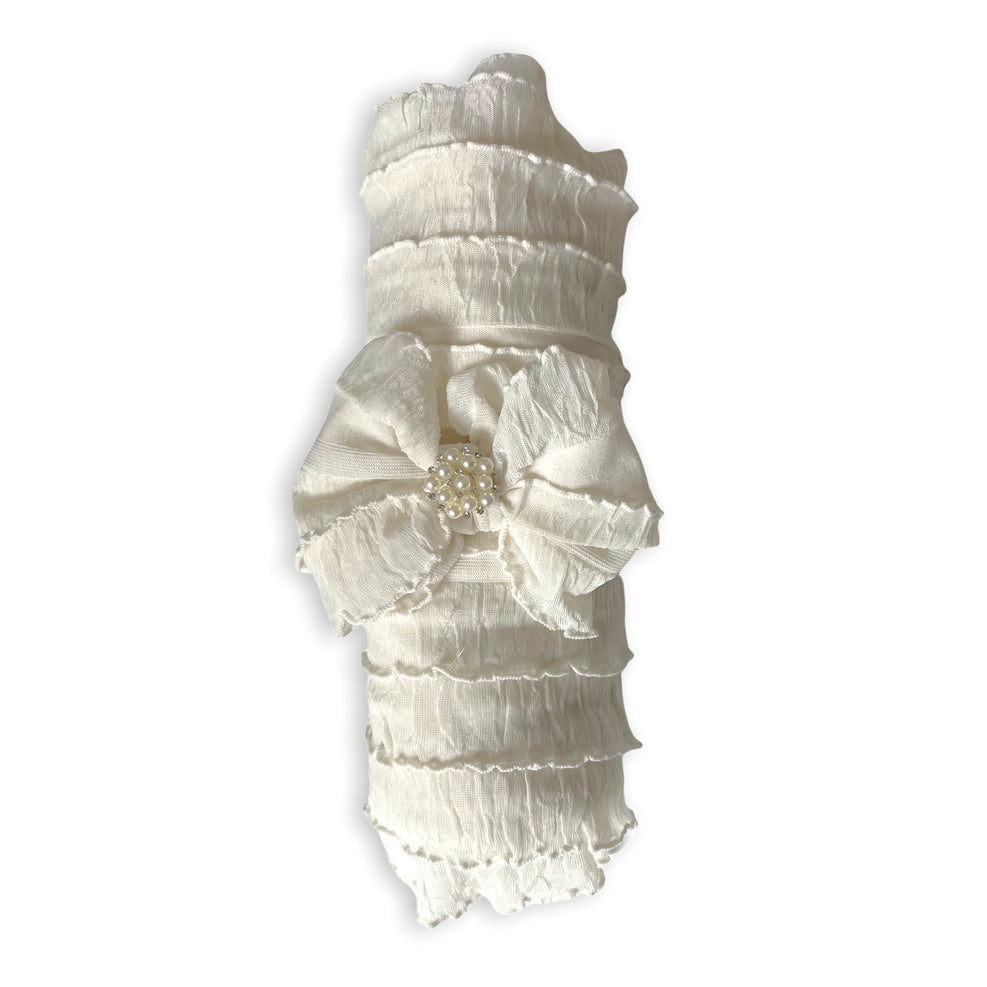 Ruffled Swaddle and Headband Set