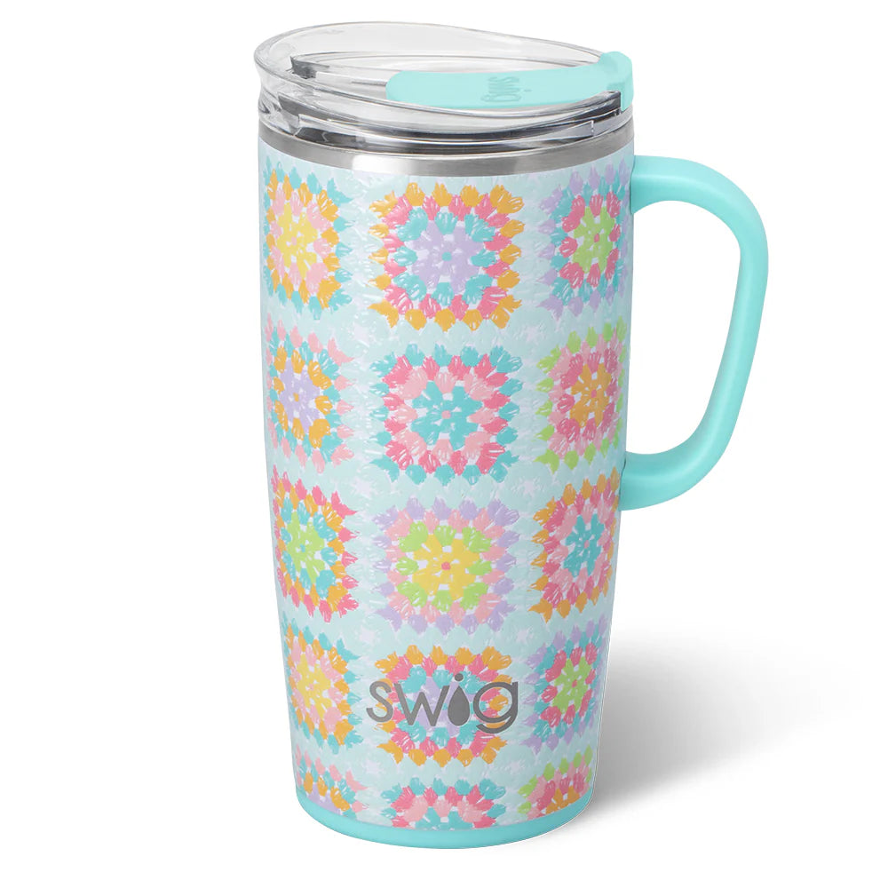 Granny Squares Travel Mug 22oz
