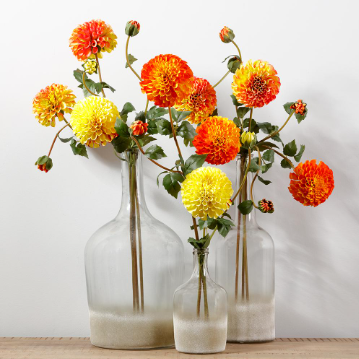 31" Dahlia Spray - Sunset