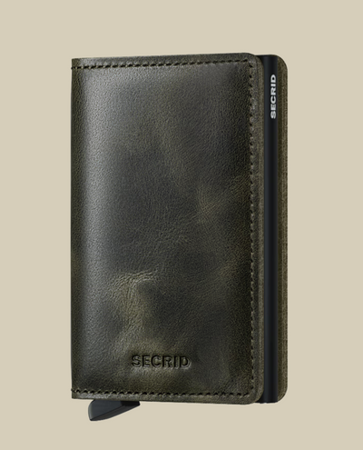 Slimwallet Vintage Olive-Black