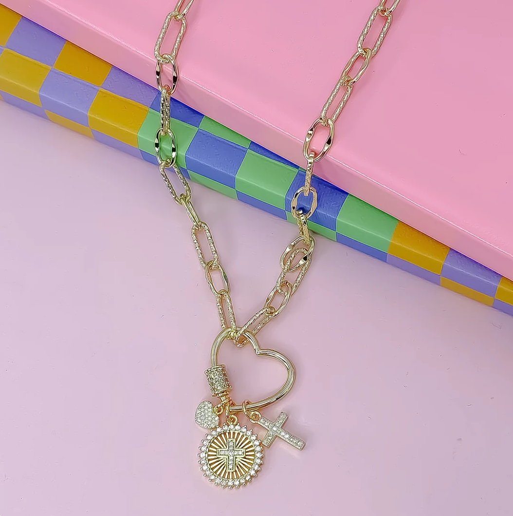 Heart of Faith Gold Necklace