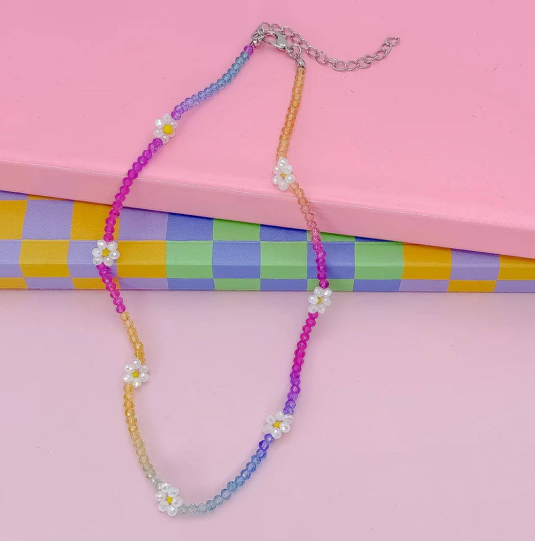 Daisy Glow Beads Necklace
