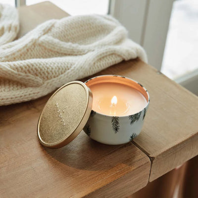 Frasier Fir Poured Candle Tin, Gold Lid