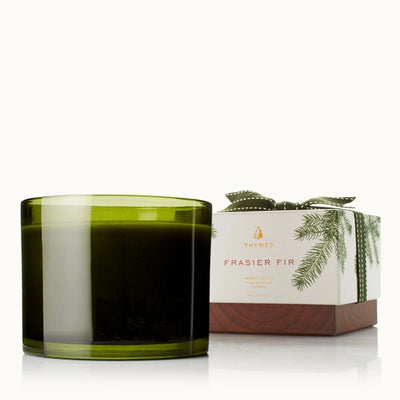 Frasier Fir 17 oz Poured Candle 3 Wick, Green