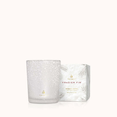Frasier Fir Flocked Votive Candle, 2oz