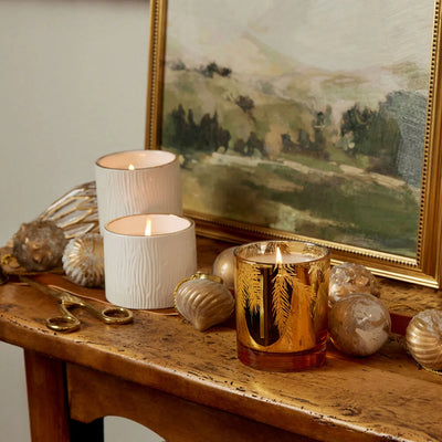 Frasier Fir 6.5 Gilded Gold Poured Candle