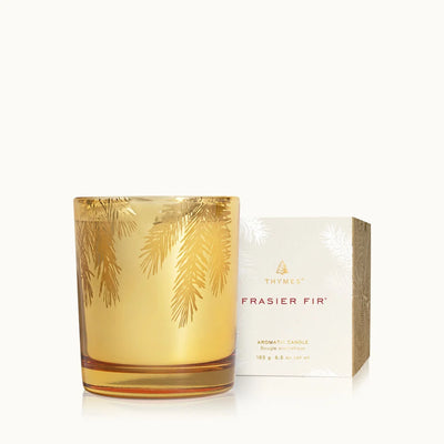 Frasier Fir 6.5 Gilded Gold Poured Candle