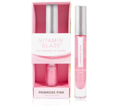 Vitamin Glaze Oil Infused Lip Gloss – Primrose Pink