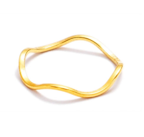 Wave Ring in Gold