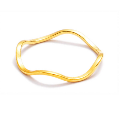 Wave Ring in Gold