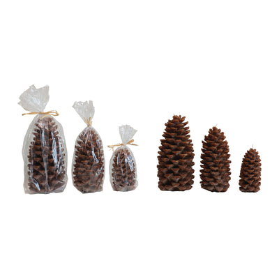 Unscented Pinecone Shaped Candle