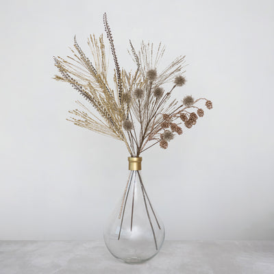28"H Faux Long Needle Pine Spray w/ Glitter