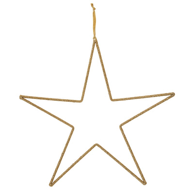 20"W x 20"H Hanging Metal & Glass Bead Star
