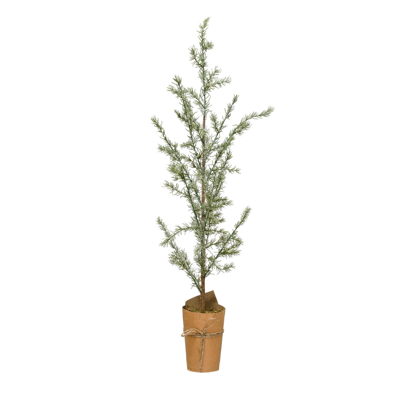 17-3/4" Round x 41-1/4"H Faux Atlas Cedar Tree in Paper Wrapped Pot