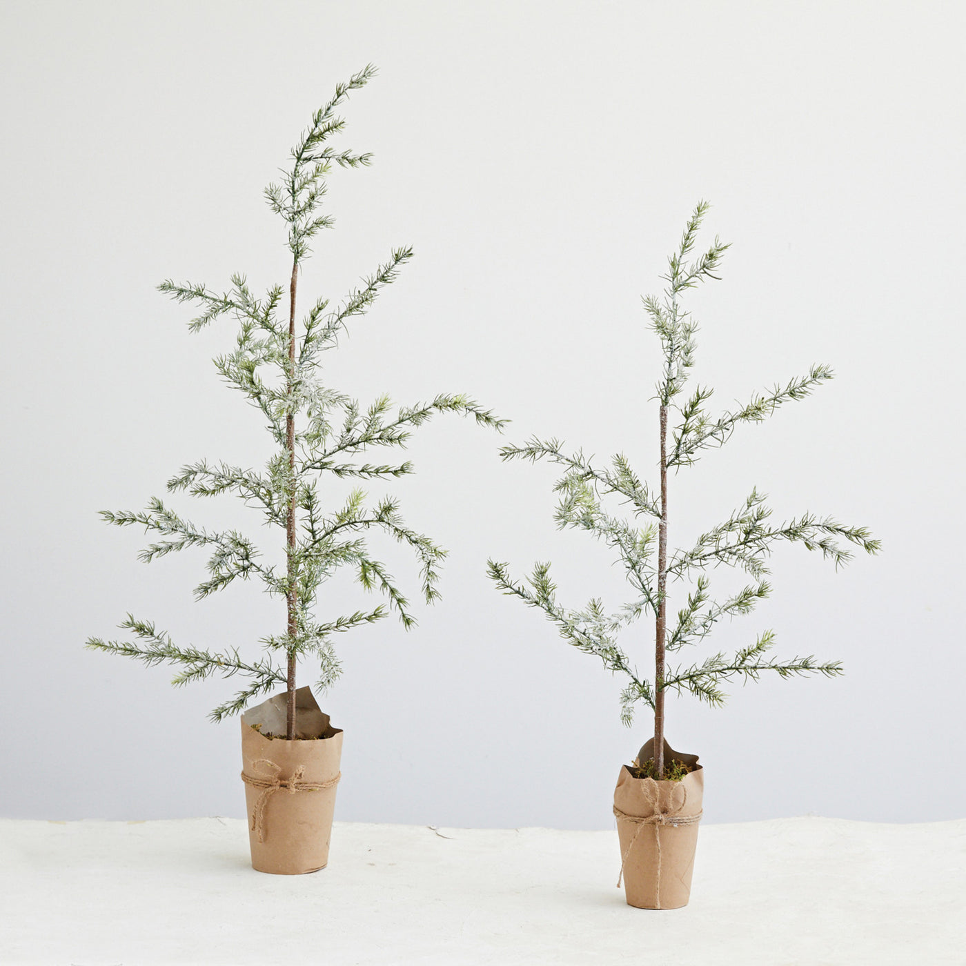 17-3/4" Round x 41-1/4"H Faux Atlas Cedar Tree in Paper Wrapped Pot