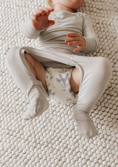 Picnic Convertible Romper Footie