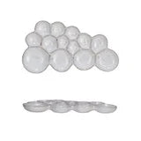 Stoneware Organic Shaped Dish w/ 13 Sections