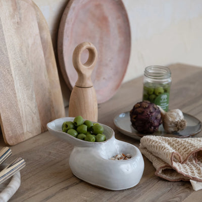 Square Cotton Waffle Weave Dish Cloths w/ Colored Edge, Set of 3