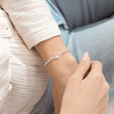 A Little 'New Mom' Bracelet - Silver