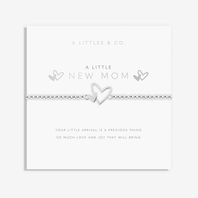 A Little 'New Mom' Bracelet - Silver
