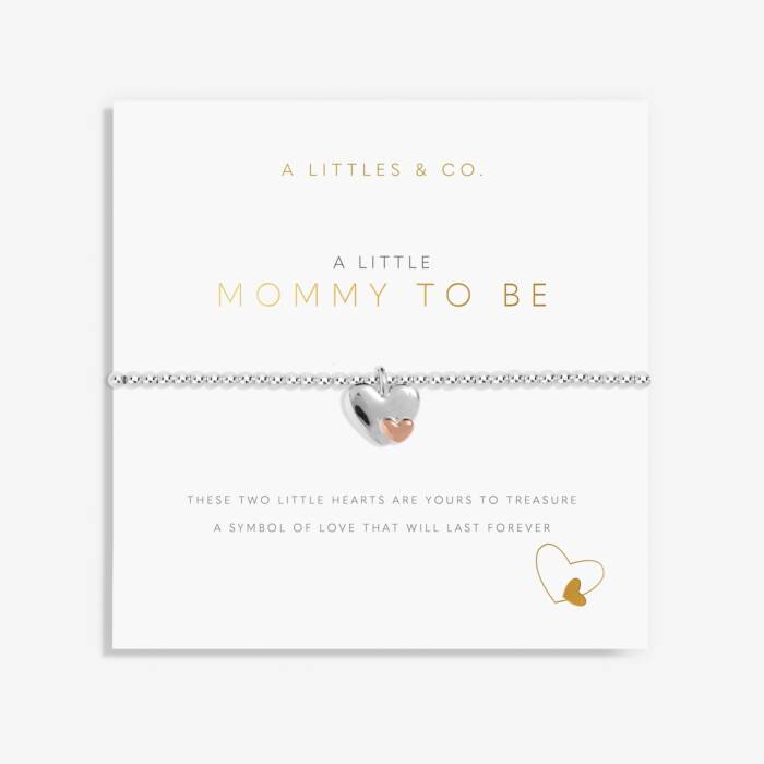A Little 'Mommy To Be' Bracelet - Rose Gold/Silver Mixed