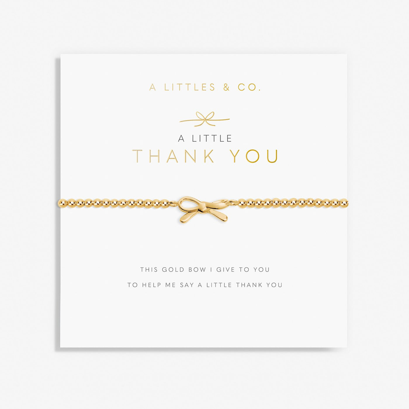 A Little 'Thank You' Bracelet - Gold