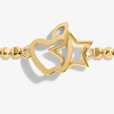Forever Yours 'Thank You Teacher' Bracelet - Gold