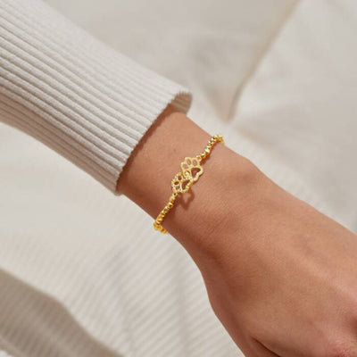 A Little 'Perfect Paw Print' Bracelet - Gold