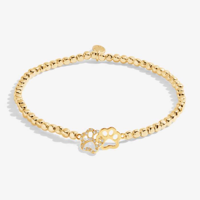 A Little 'Perfect Paw Print' Bracelet - Gold