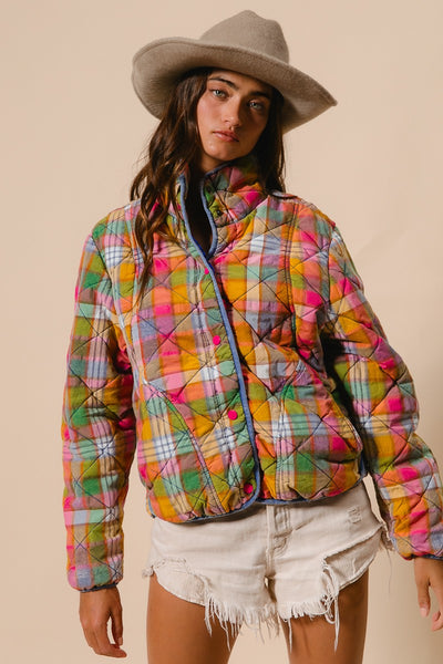 Technicolor Trail Quilted Jacket