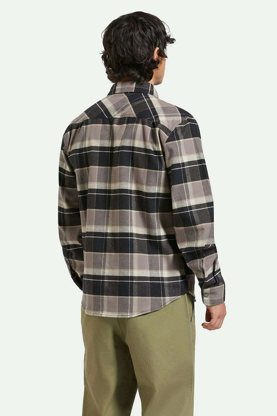 Brixton Bowery Flannel - Black/Beige