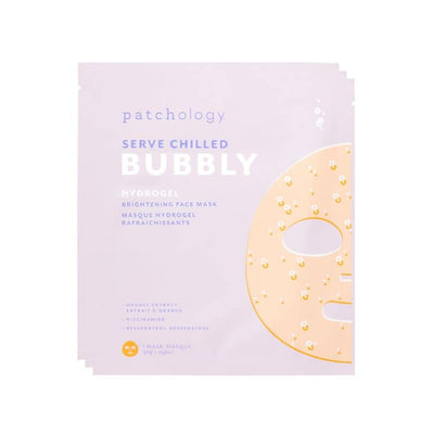 Served Chilled Bubbly Brightening Hydrogel Mask